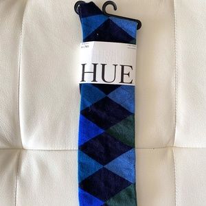 HUE Blue Knee High Socks
